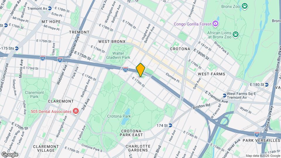 CLINTON AVENUE, Unit 2F Mapa y Detalles de la Ubicación