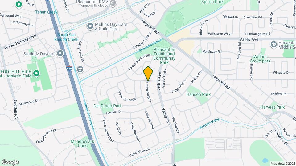 6084 Vía de los Cerros Map and Location Details