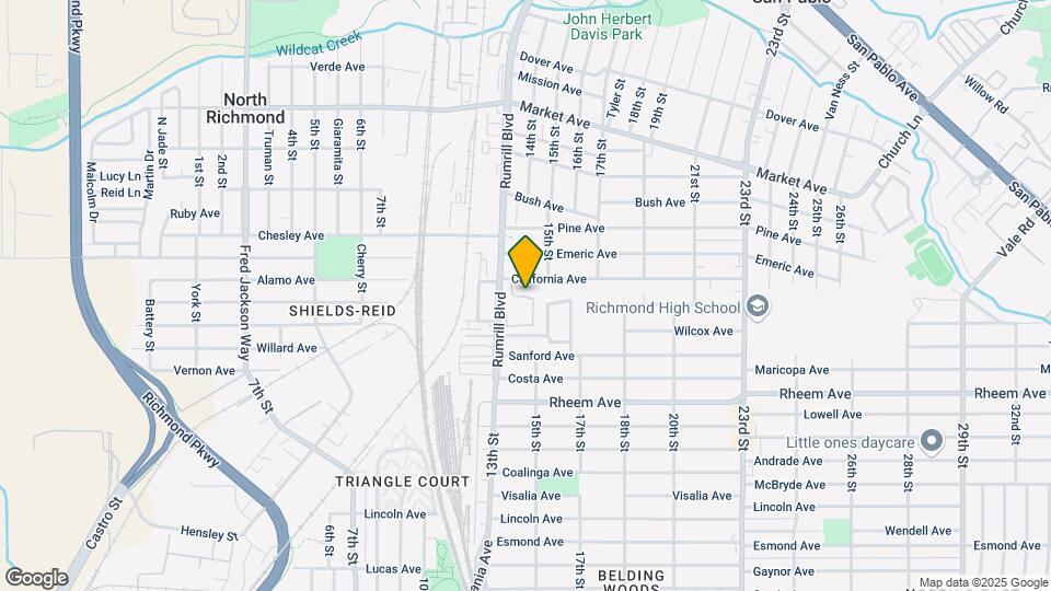 1318 California Ave Map and Location Details