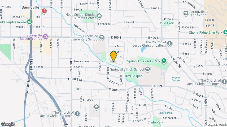 354 S Brookside Dr Map and Location Details