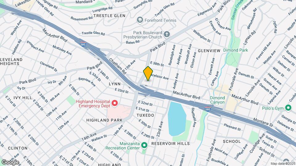 1444 MacArthur Blvd Map and Location Details