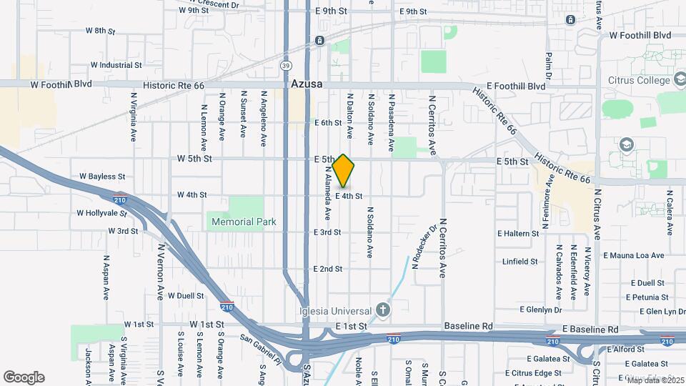 405-407 N Dalton Ave Map and Location Details