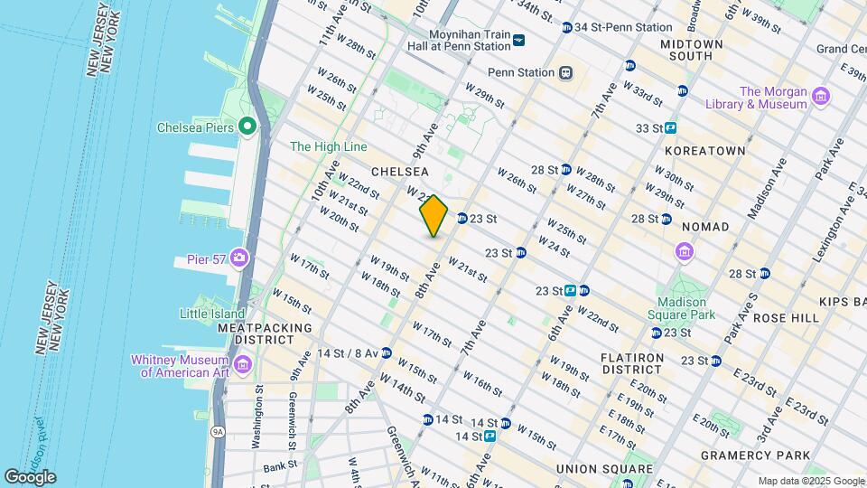 303 W 21st St Mapa y Detalles de la Ubicación