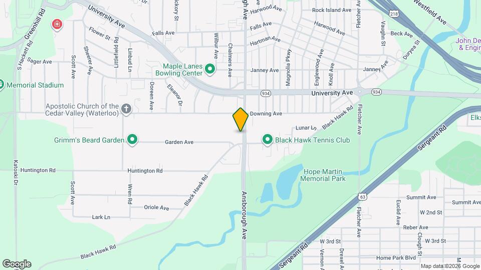 1436 Ansborough Ave Map and Location Details