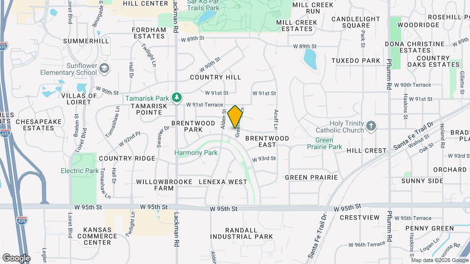 9206 Greenway Ln Map and Location Details