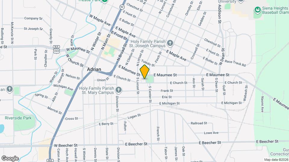 423 E Church St Map and Location Details