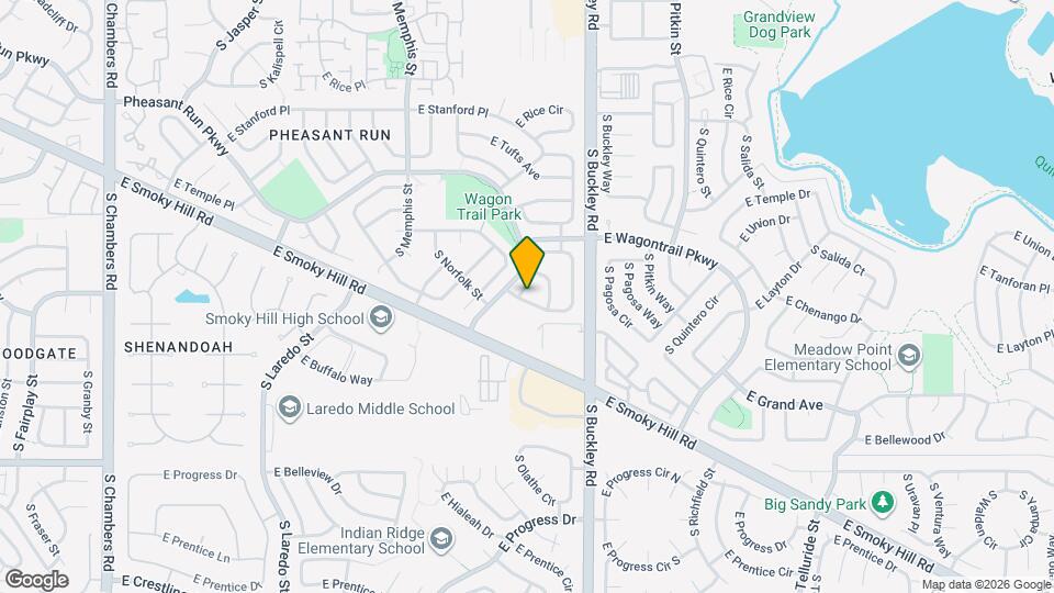 16729 E Layton Ave Mapa y Detalles de la Ubicación