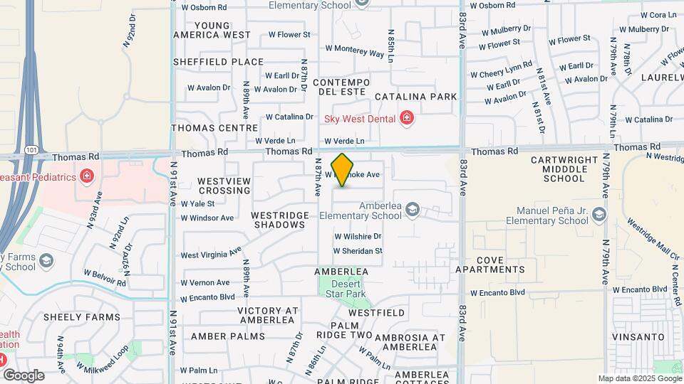 8621 W Windsor Ave Map and Location Details