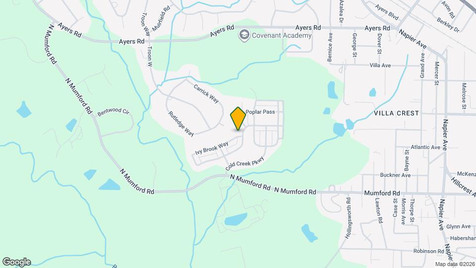 605 Ivy Brook Way Map and Location Details