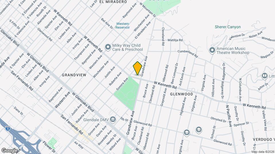 1411 W Kenneth Rd Map and Location Details