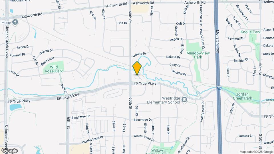 Jordan Creek North Townhomes Mapa y Detalles de la Ubicación
