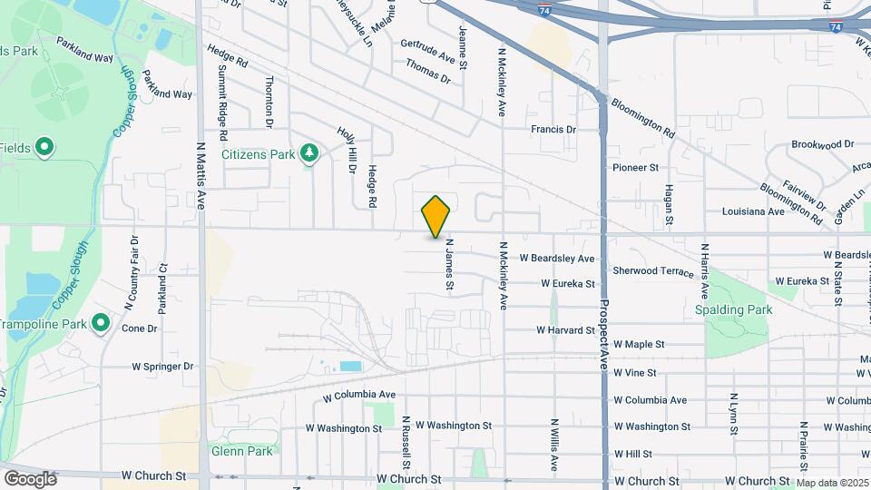 1206 W Beardsley Ave Map and Location Details