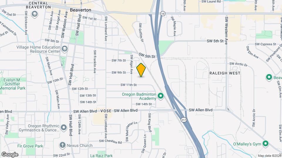 5484 SW Alger Ave Map and Location Details