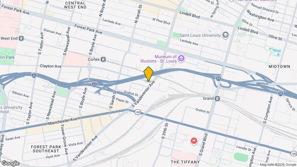 3912 Clayton Ave Map and Location Details