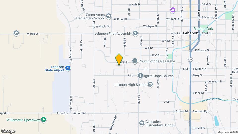 865 E St Map and Location Details