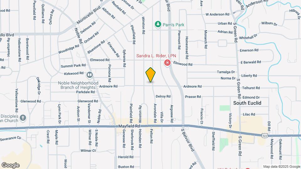 4125 Ardmore Rd Map and Location Details