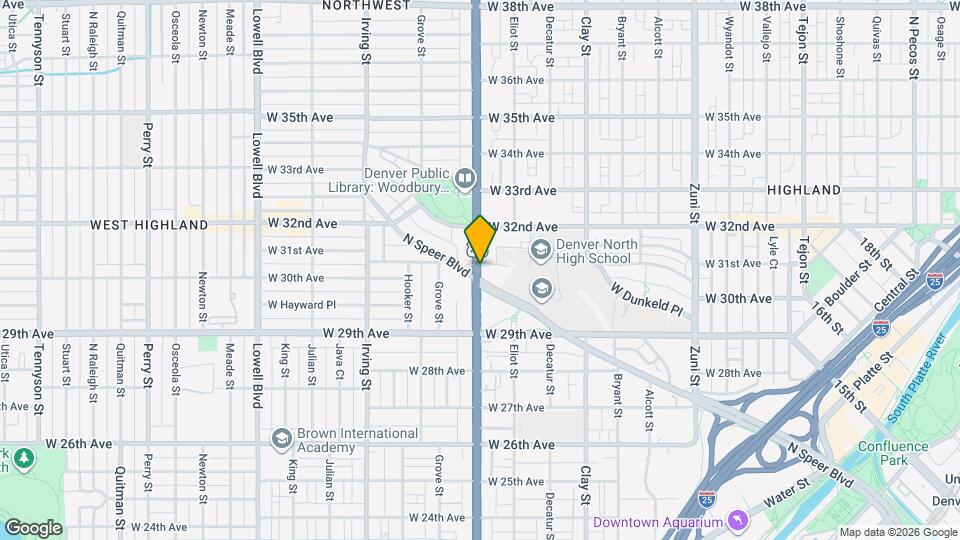 2814 Federal Blvd Map and Location Details