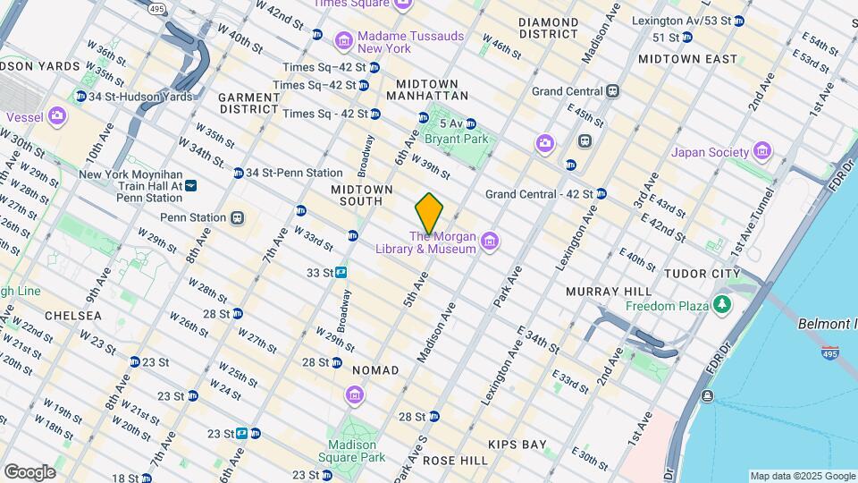 400 W 36th St. Mapa y Detalles de la Ubicación