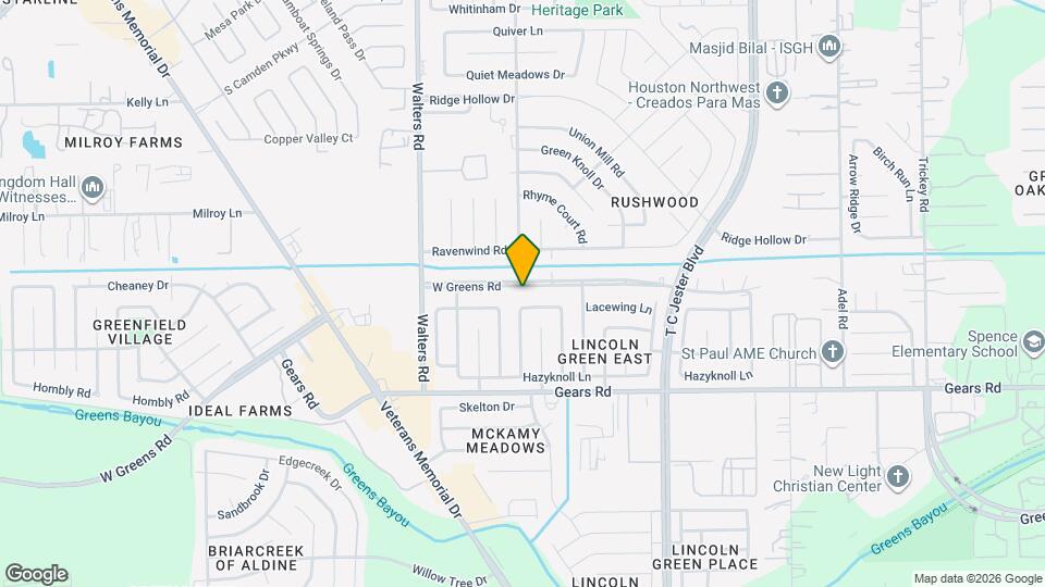 2523 W Greens Rd Map and Location Details