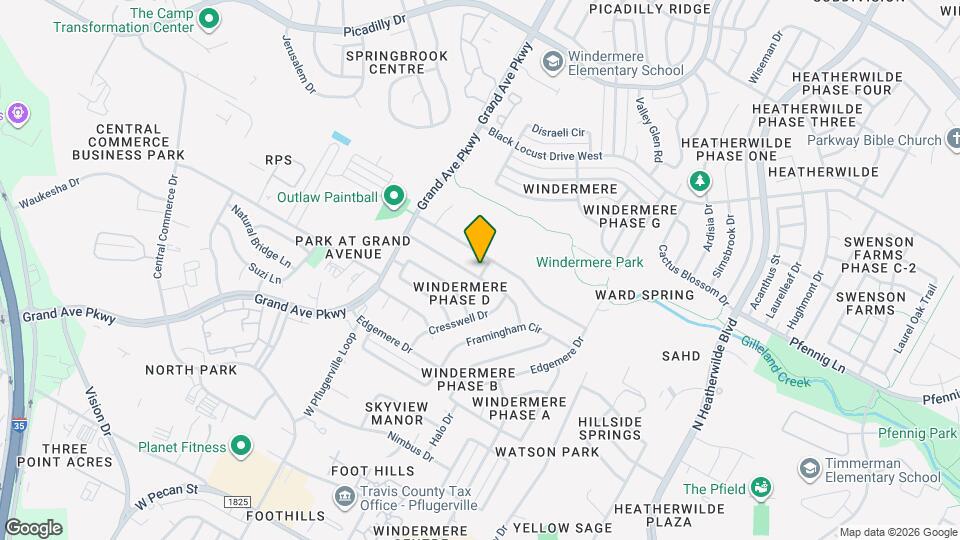 1106 York Castle Dr Map and Location Details