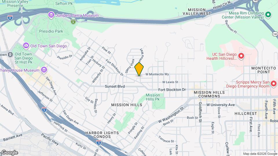 4130 Hermosa Way Map and Location Details
