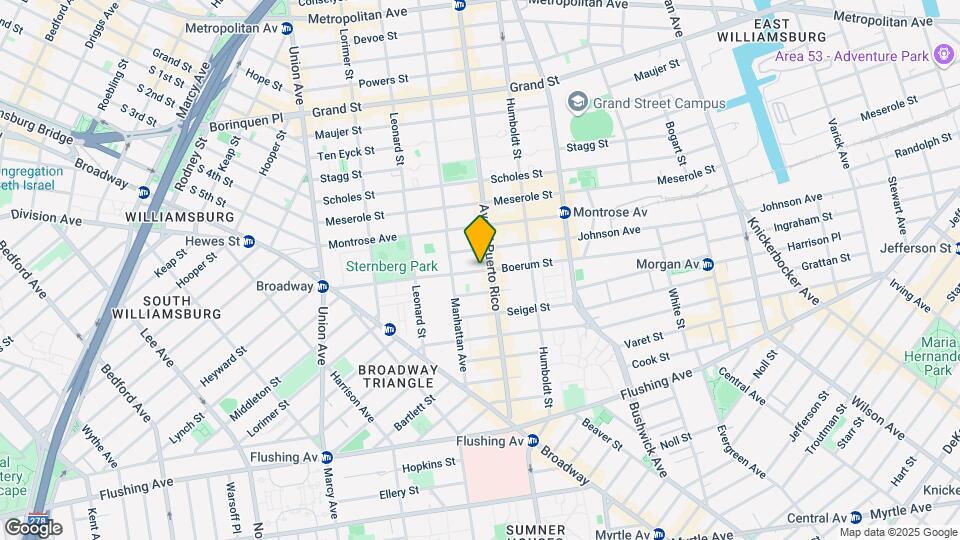 135 Boerum St Mapa y Detalles de la Ubicación