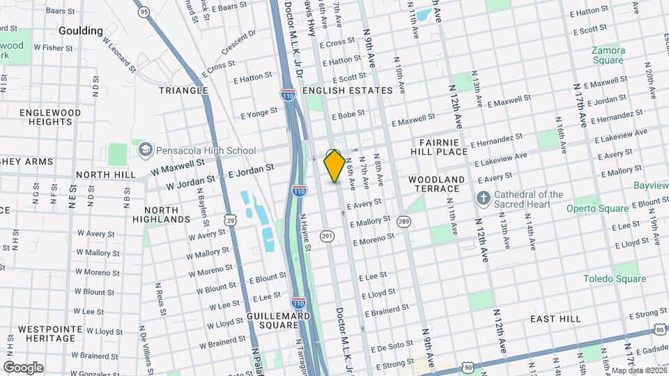 1901 N Davis Hwy Map and Location Details
