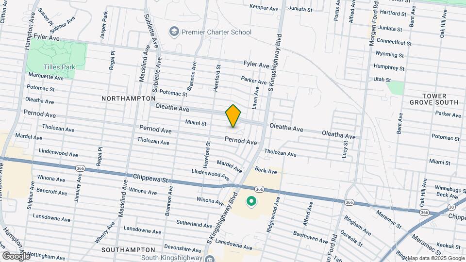 4952 Miami St Map and Location Details