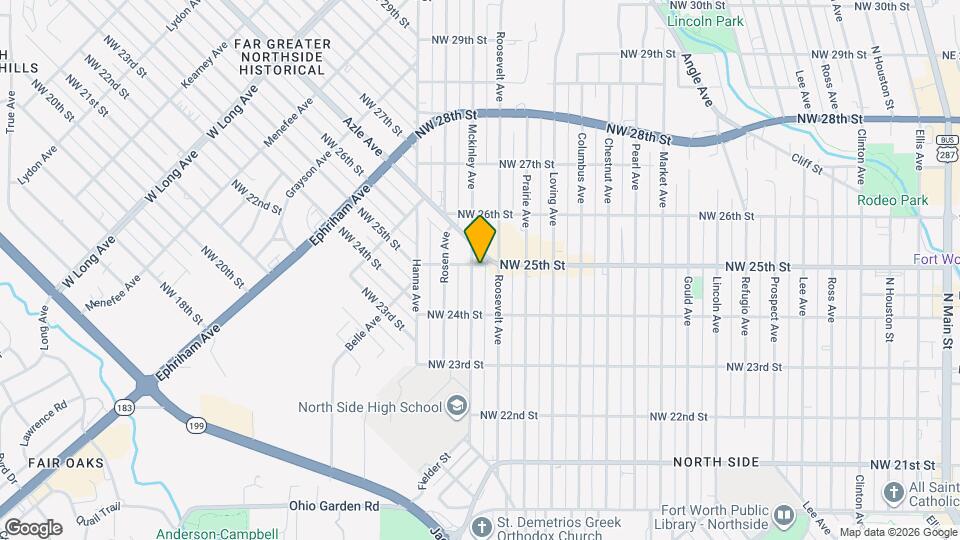 1719 NW 25th St Map and Location Details