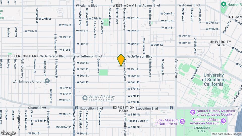 1421 W 35Th Pl Map and Location Details