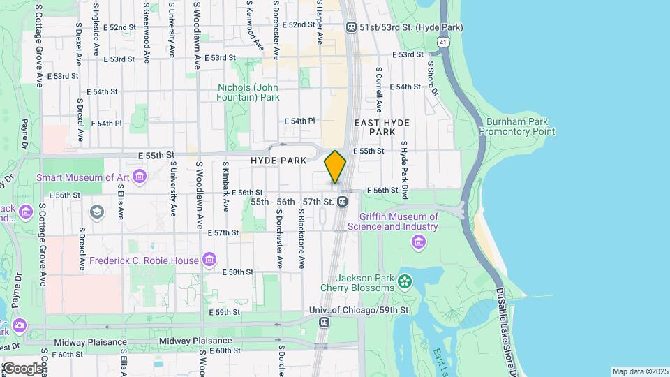 5557 S Harper Ave Map and Location Details