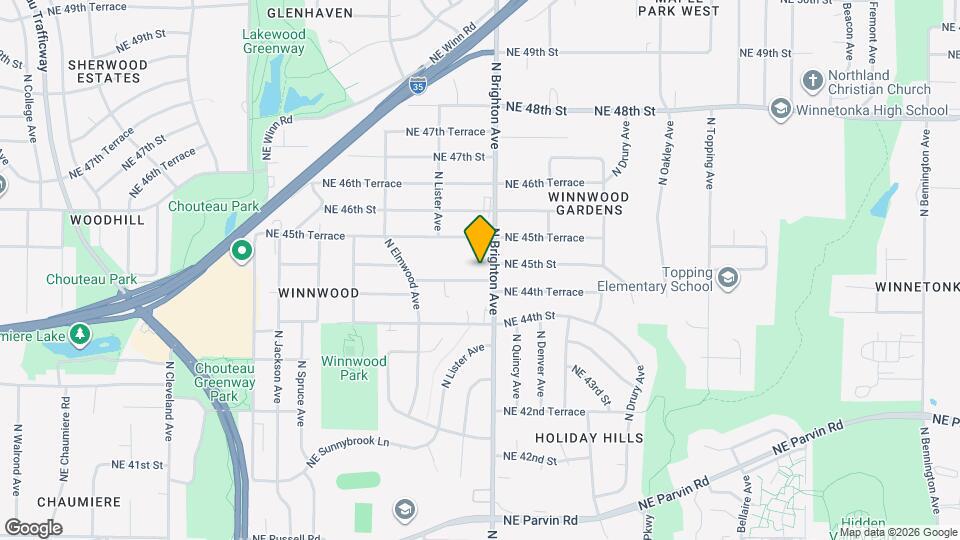 4500 N Brighton Ave Map and Location Details