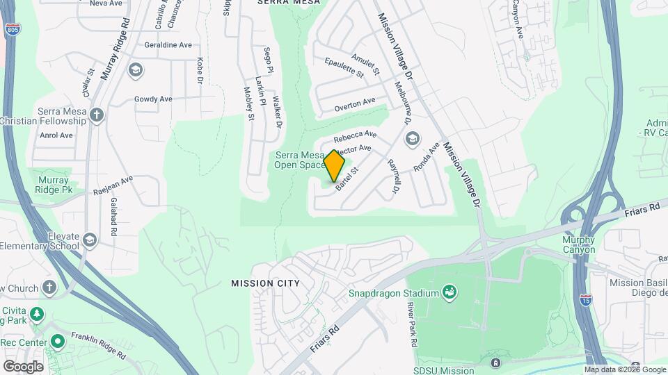 2450 Bartel St Map and Location Details