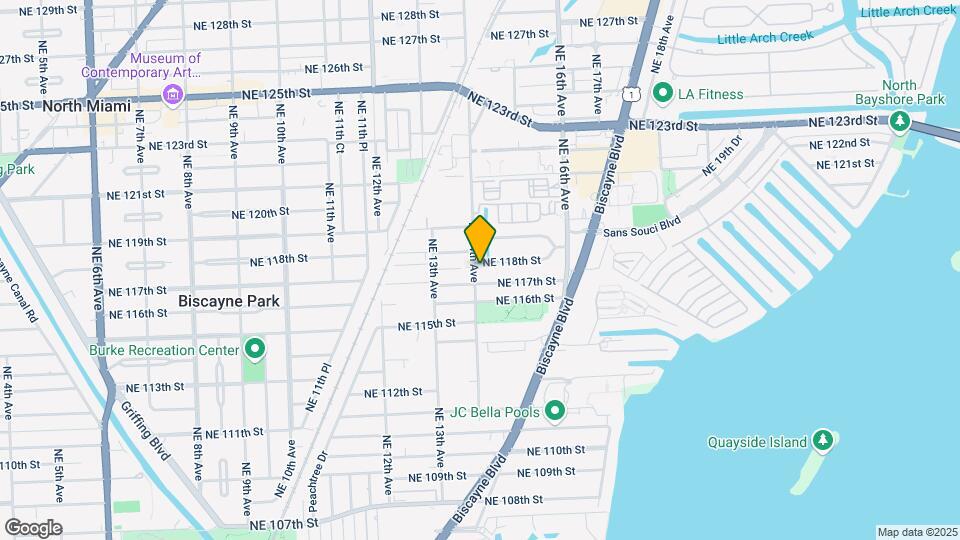 11741 NE 14th Ave Map and Location Details