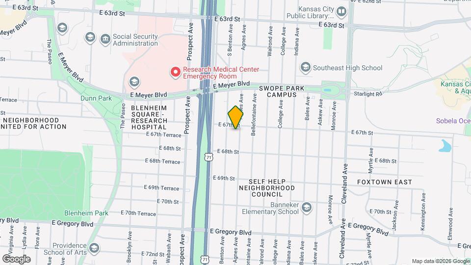 6710 Agnes Ave Map and Location Details