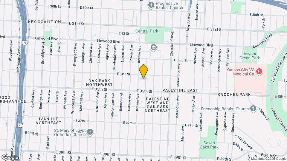 3414 Bales Ave Map and Location Details