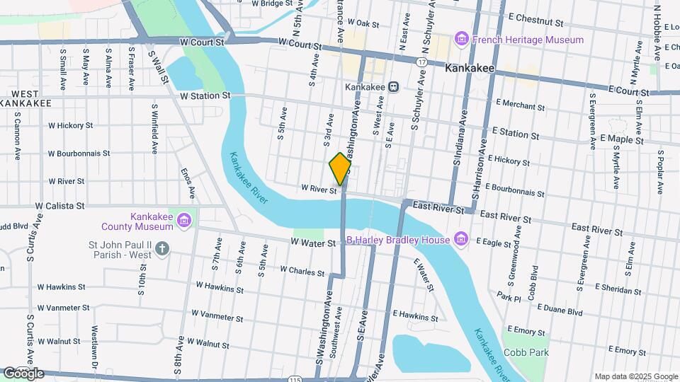 282 W River St Map and Location Details