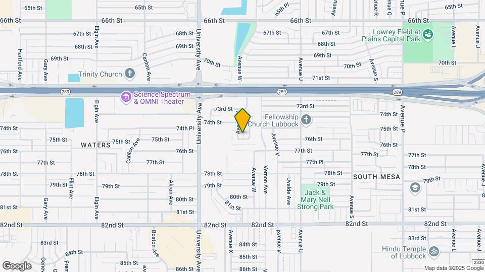 7407 Avenue X Map and Location Details