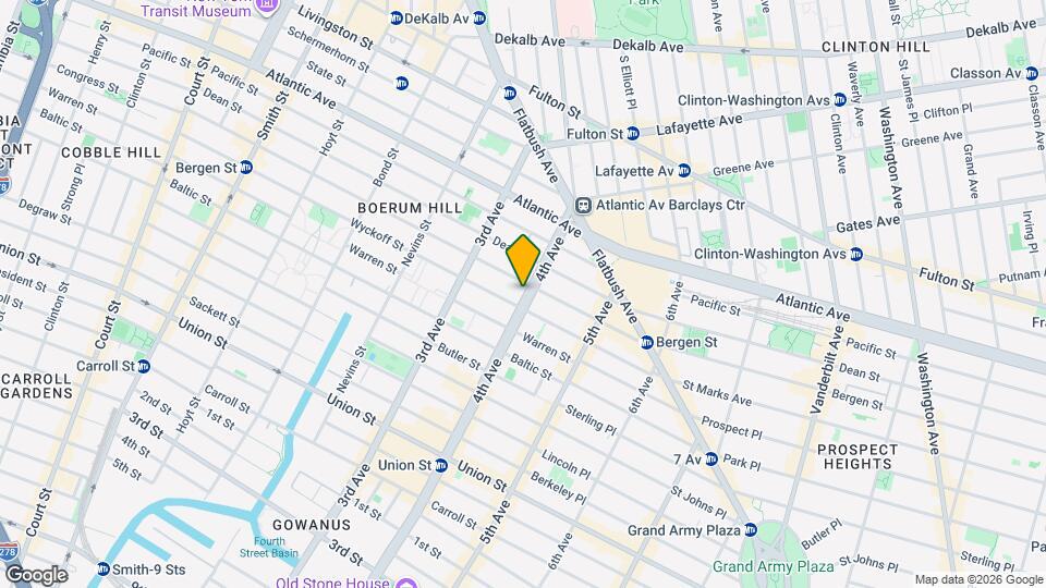 74 A 4th Ave, Unit Apt 3 Map and Location Details