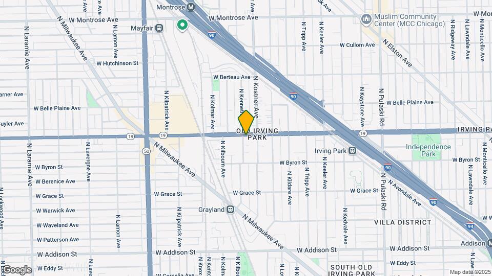 4423 W Irving Park Rd Map and Location Details