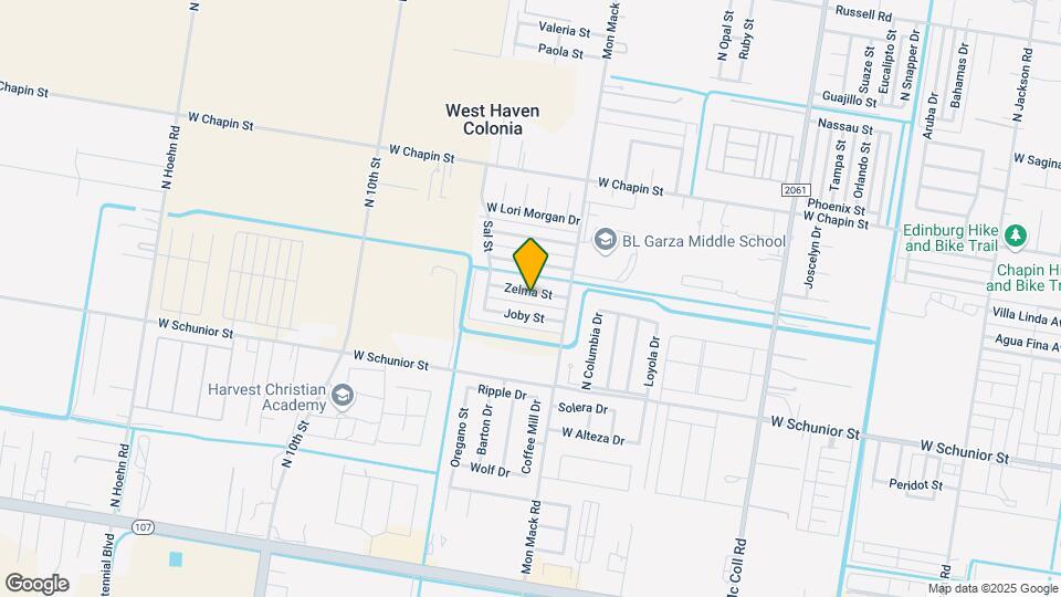 3706 Zelma St Map and Location Details