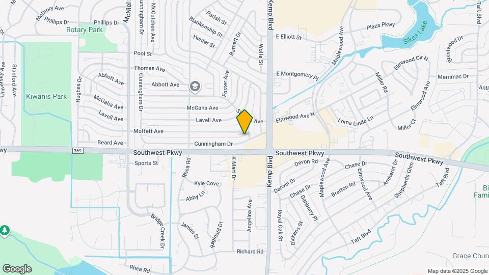 2908 Cunningham Dr Map and Location Details