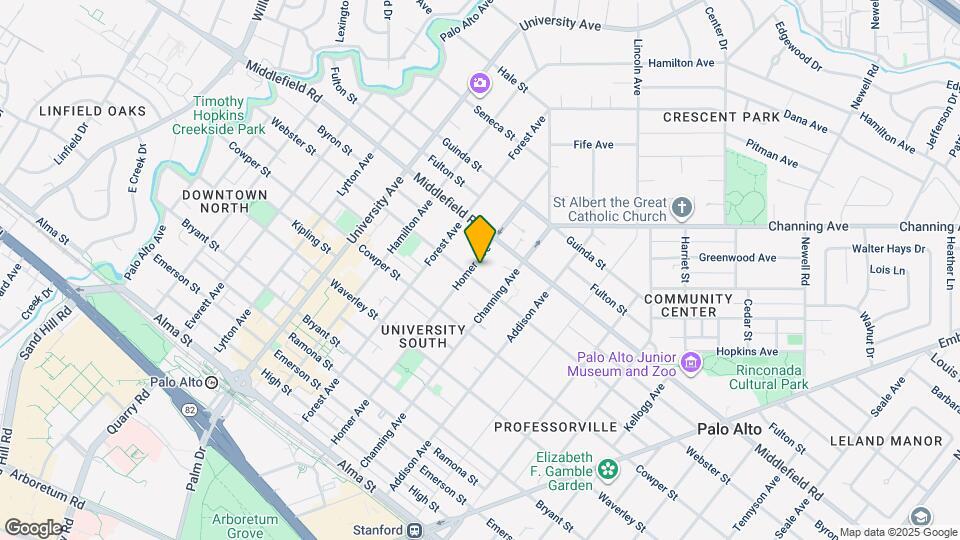 620 Homer Ave Map and Location Details