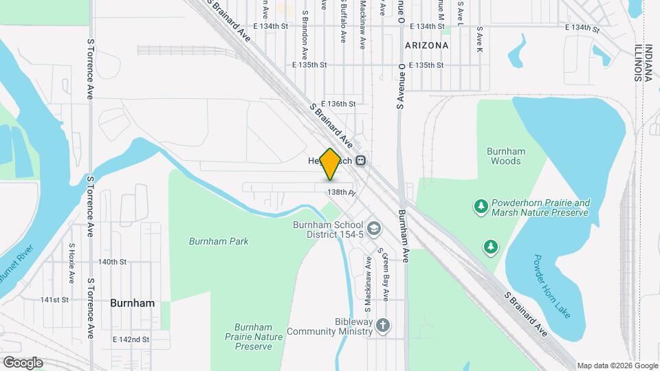 3021 E 138th Pl, Unit 2 Mapa y Detalles de la Ubicación