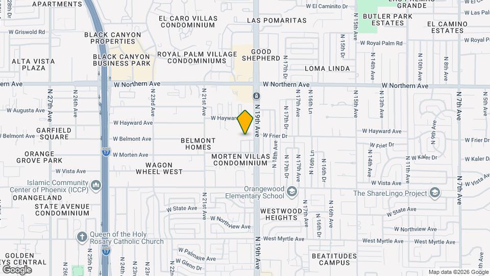 1924 W Belmont Ave Mapa y Detalles de la Ubicación
