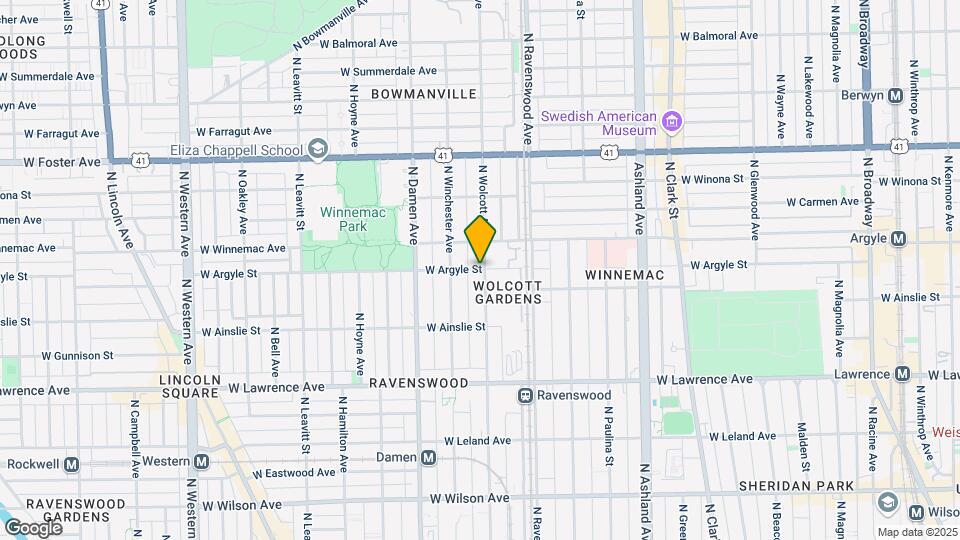 1903 W Argyle St, Unit G Mapa y Detalles de la Ubicación