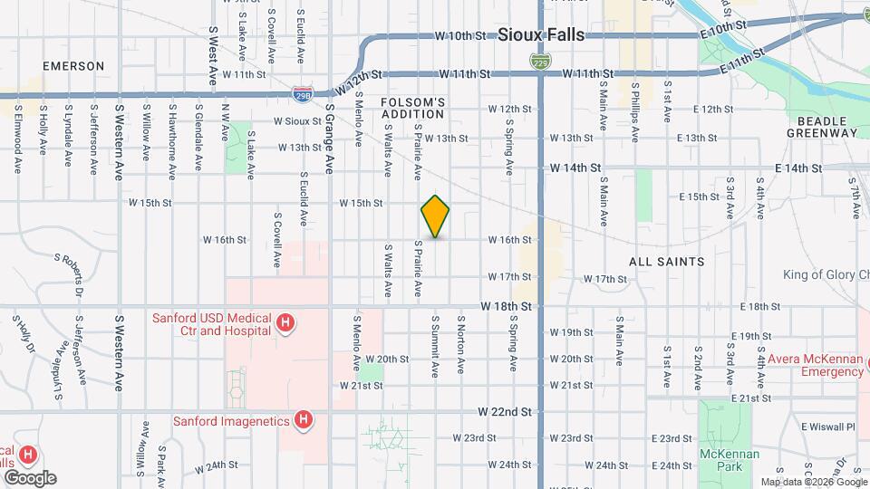 715 W 16th St Map and Location Details