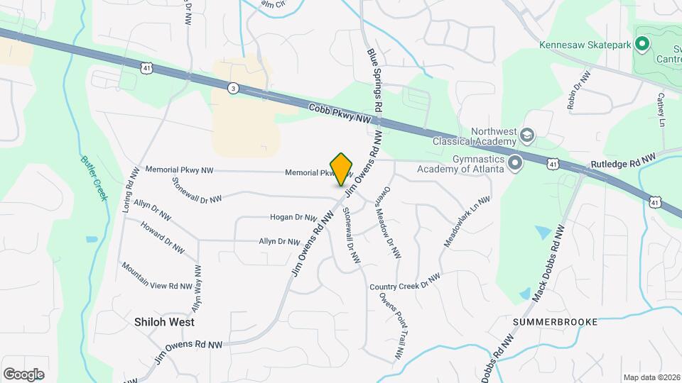 2927 Jim Owens Rd NW Map and Location Details