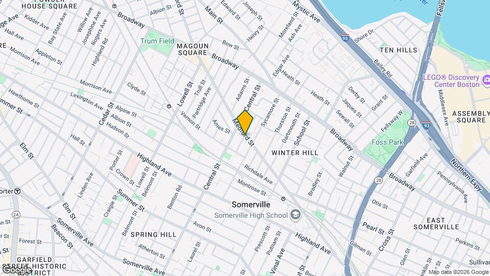 420 Medford St, Unit 1 Map and Location Details