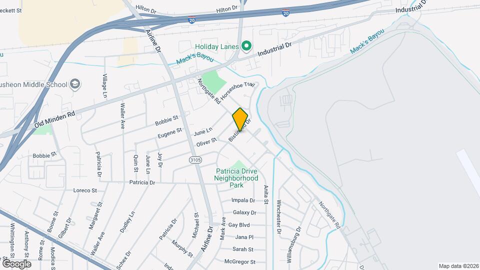 3210 Bistineau Dr Map and Location Details